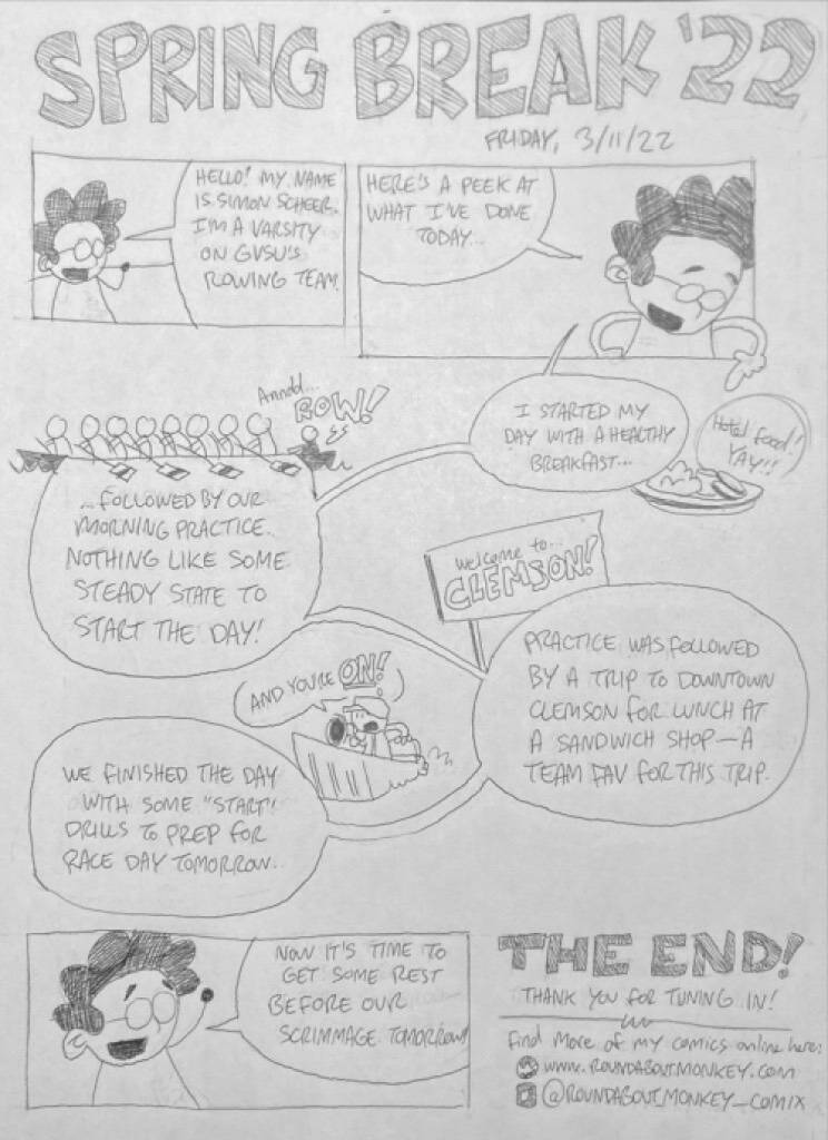 Simon Scheer  Varsity Man  Comic
